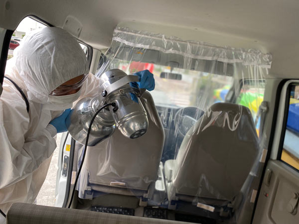 送迎車両の除菌