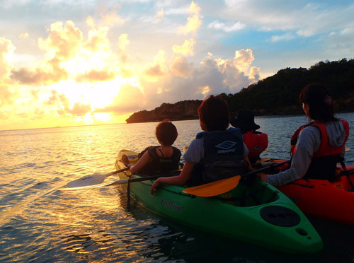 サンセットカヤックツアー